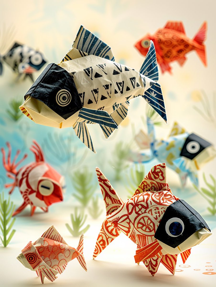 折り紙金魚さん