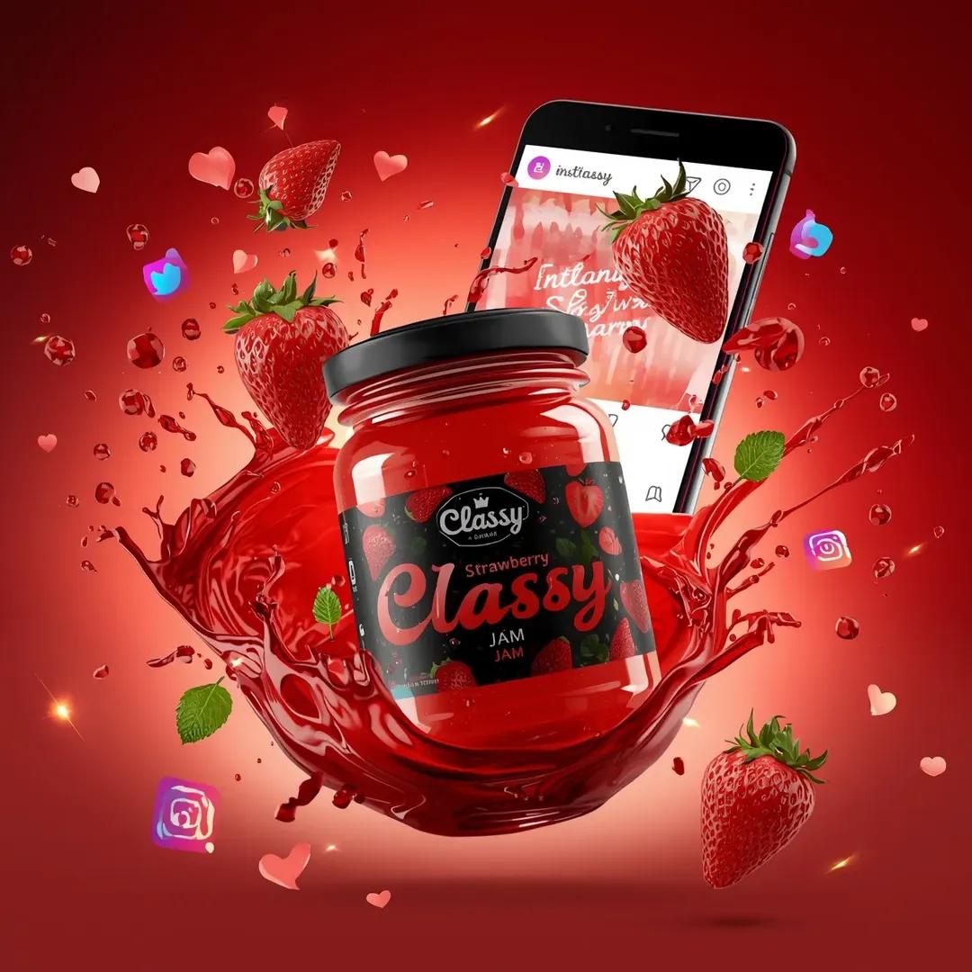 Ultra realistic commercial food product advertising scene fea...