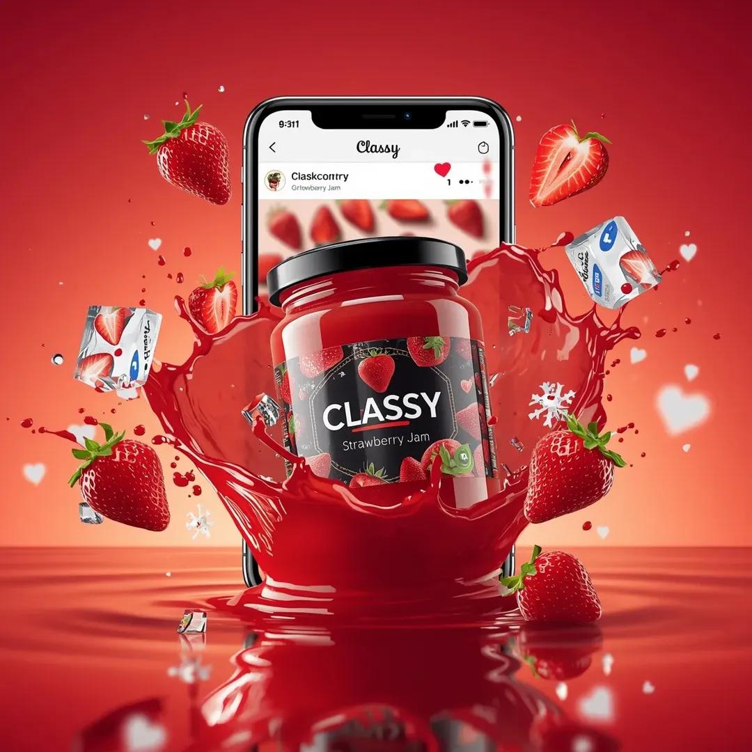 Ultra realistic commercial food product advertising scene fea...