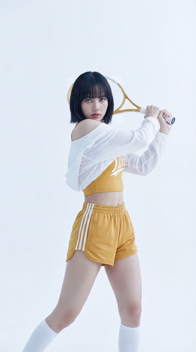 "prompt": "Photorealistic studio portrait of Rosé (Park Chae...