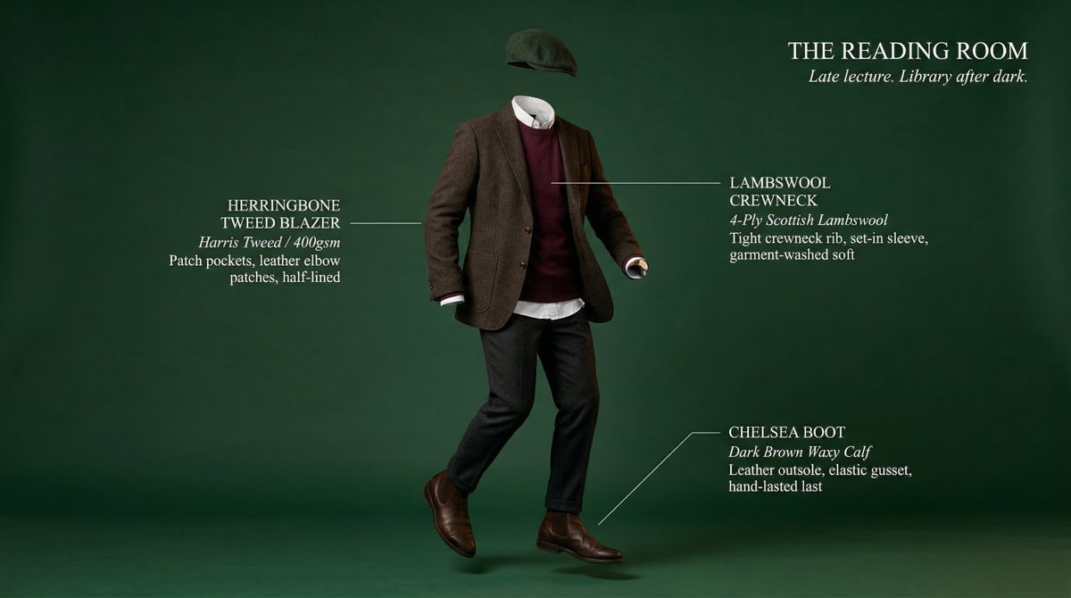 Complete [STYLE] outfit floating in its exact worn position a...