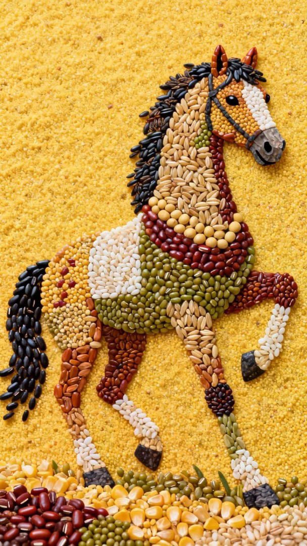 A masterpiece by a world renowned master of grain painting, i...