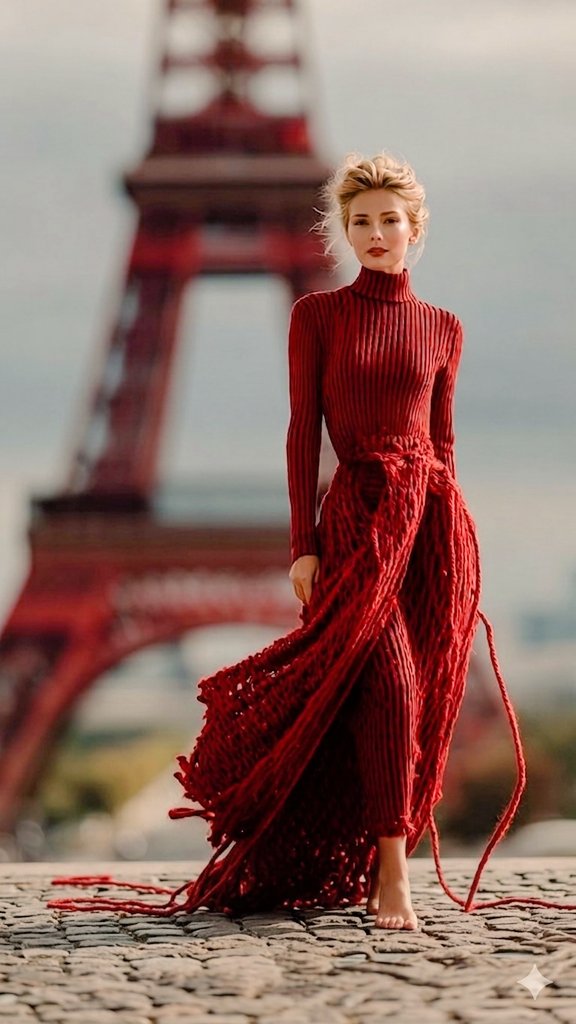 The Eiffel Tower is wrapped in an unreal, surreal layer of vi...