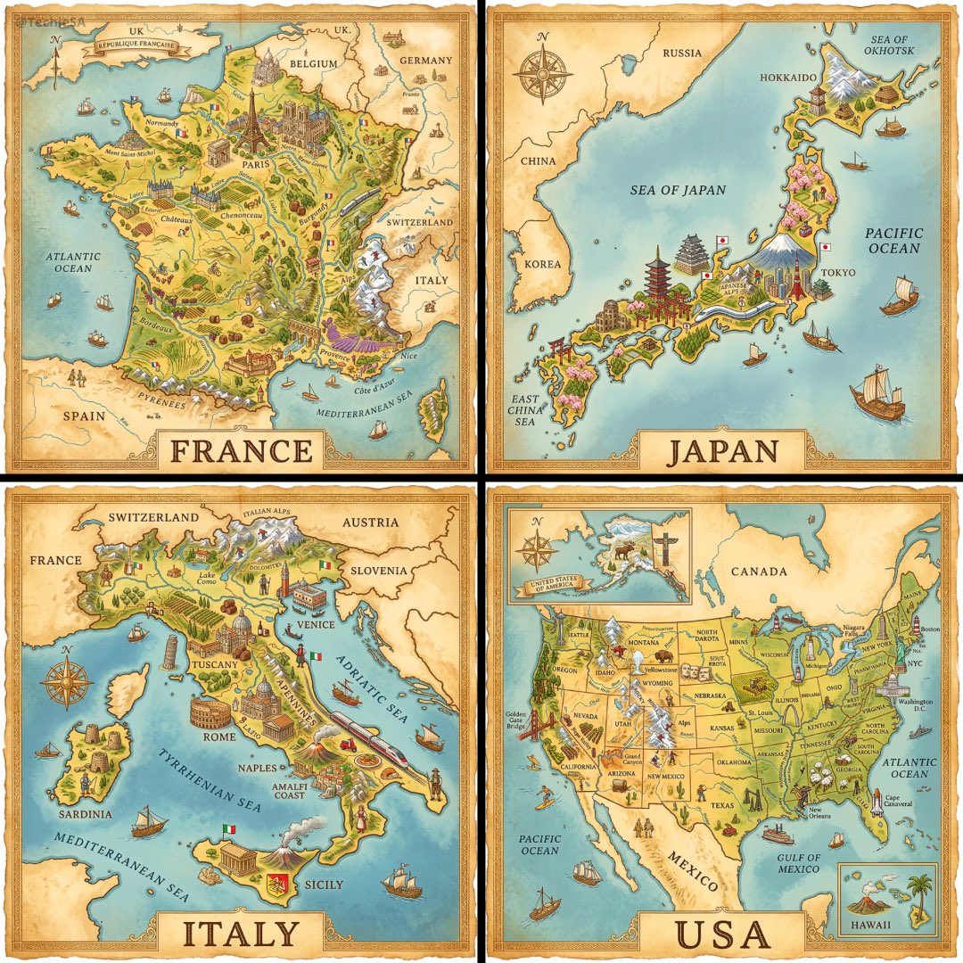 A hand painted isometric bird’s eye view illustration of [COU...