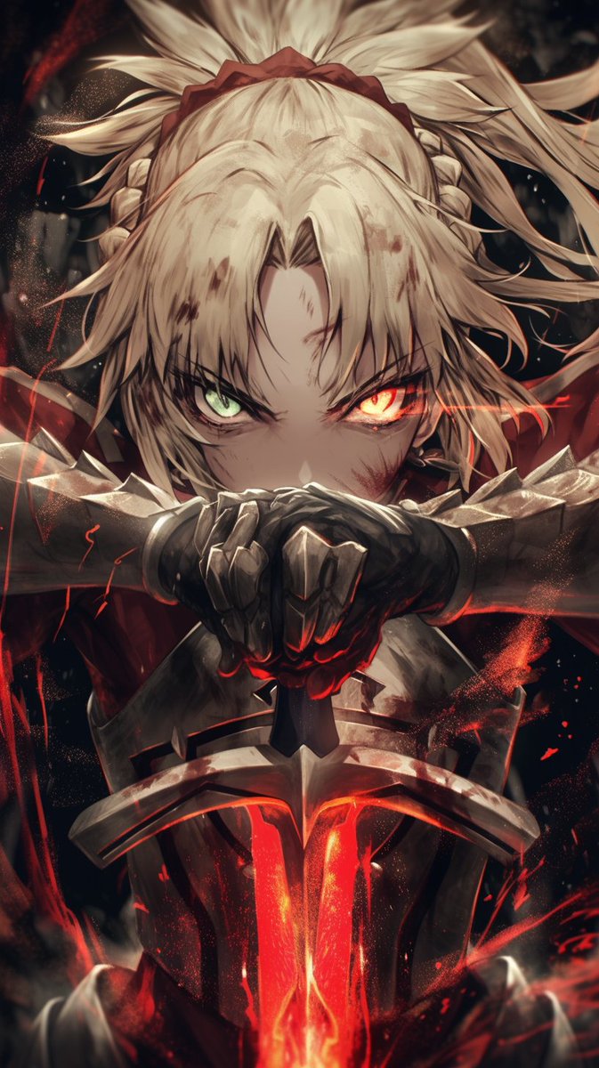 FGO FGO二部パッケージ妄想合わせ midjourney FateGrandOrder Mordred https:/...