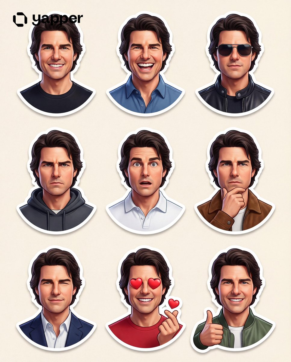 Create a premium Pixar style 3D character sticker set that is...
