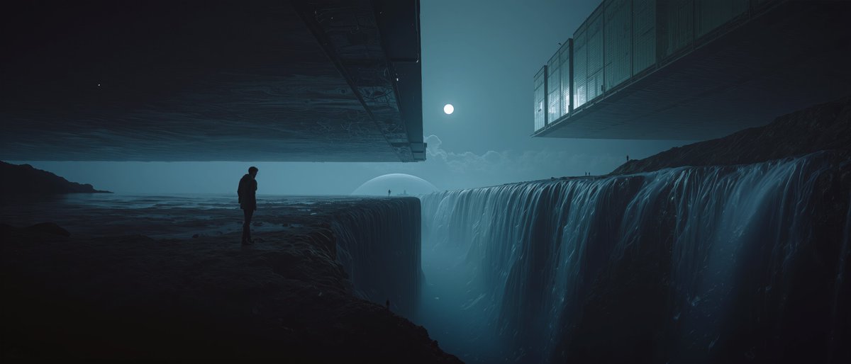 Water (and waterfall) exists in outer planet