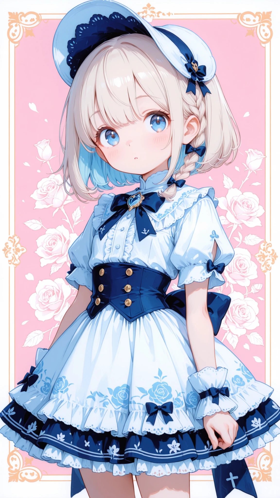 经典洛丽塔白衬衫连衣搭配