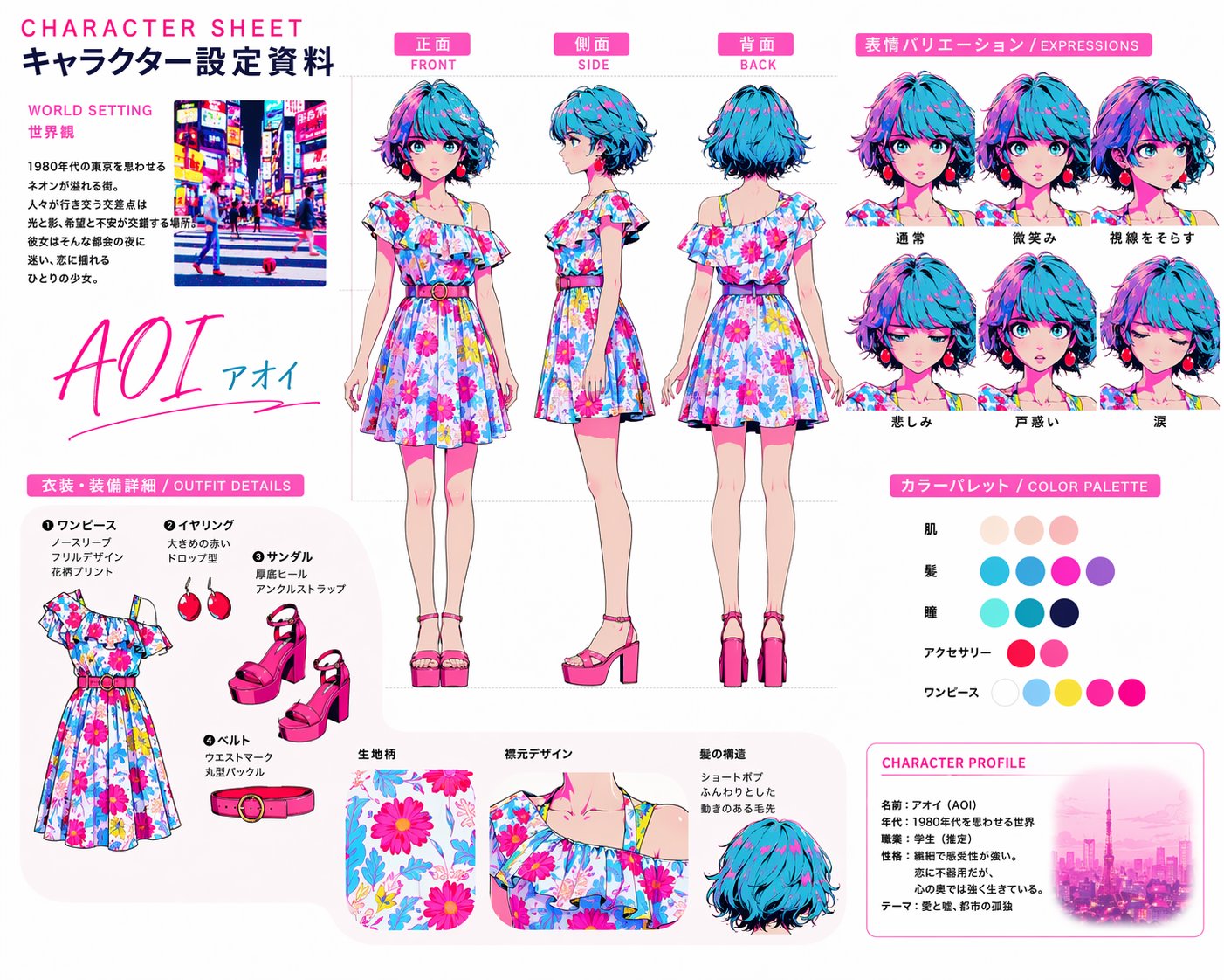 GPTimage2角色设定卡制作