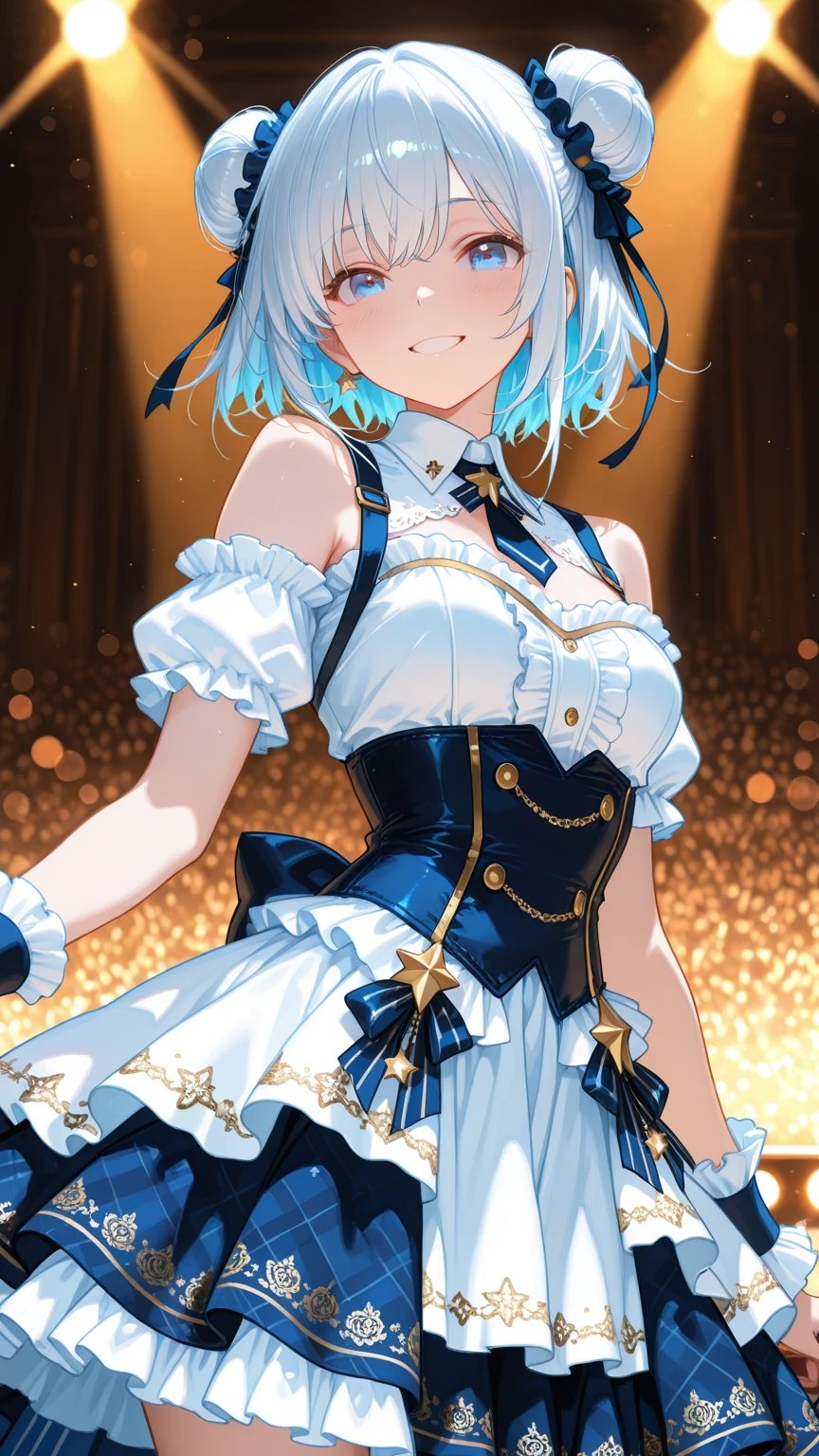 蓝色偶像服装提示词发布