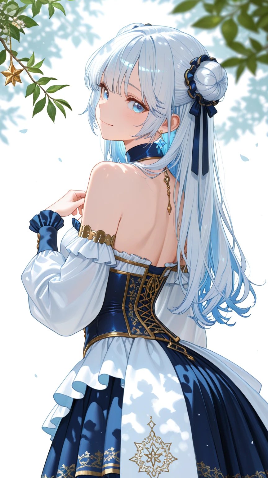 蓝色偶像服装提示词发布