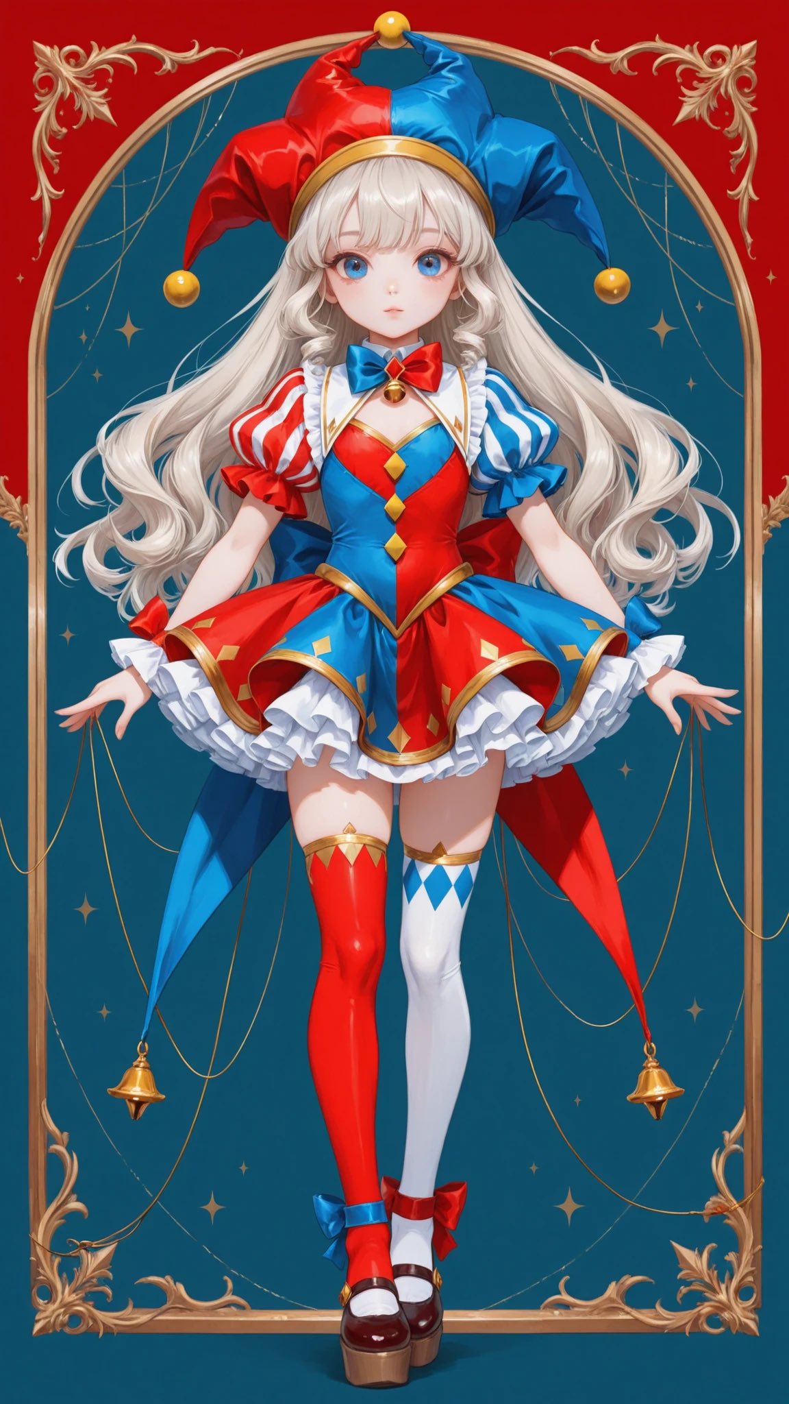 小丑甜美洛丽塔服装提示词