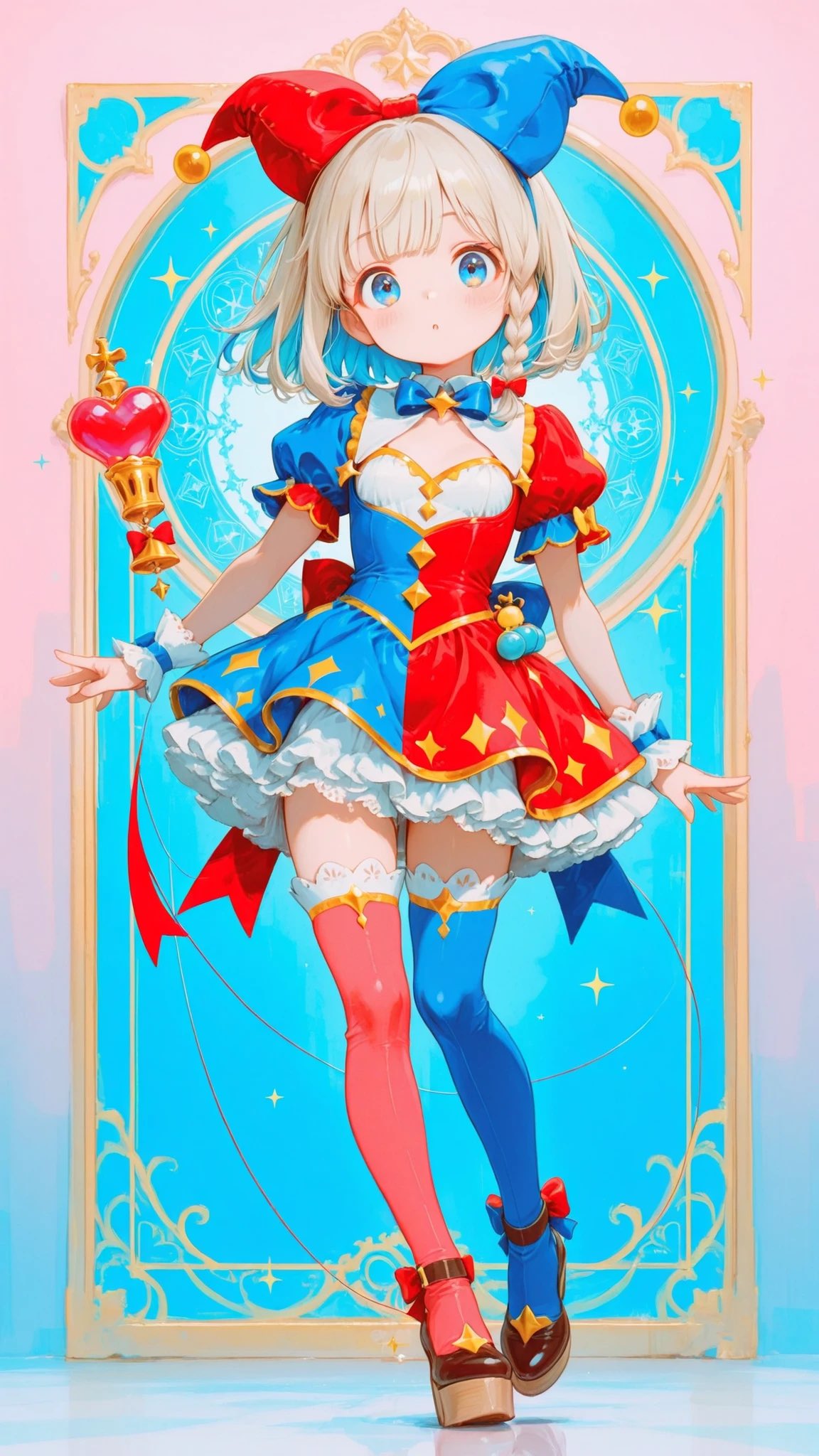 小丑甜美洛丽塔服装提示词