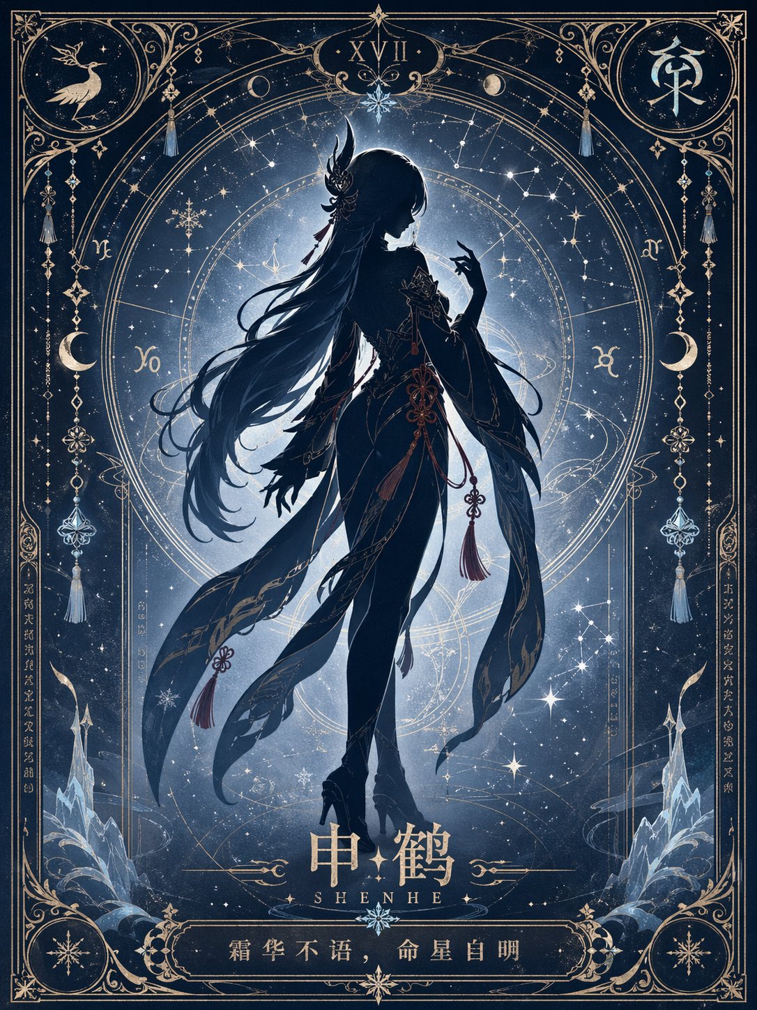 极简命运星盘塔罗AI海报教程