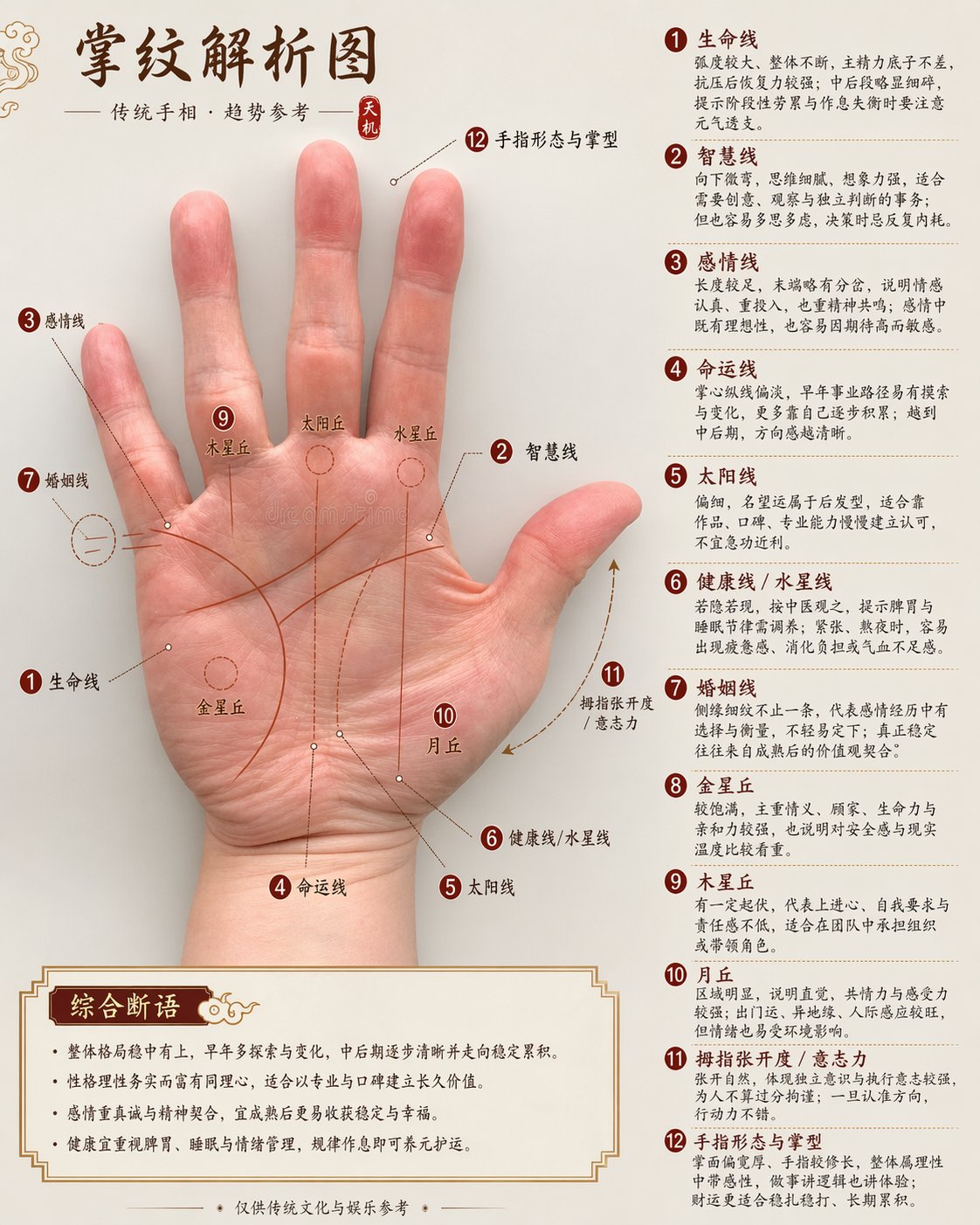 掌纹玄学与中医指纹解读