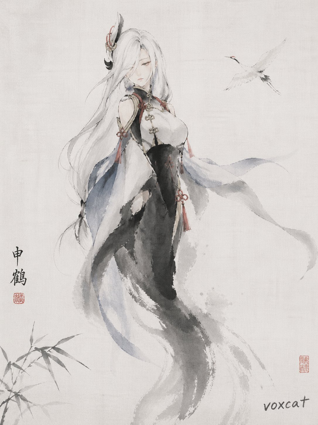 白绢没骨写意人物绘制解析