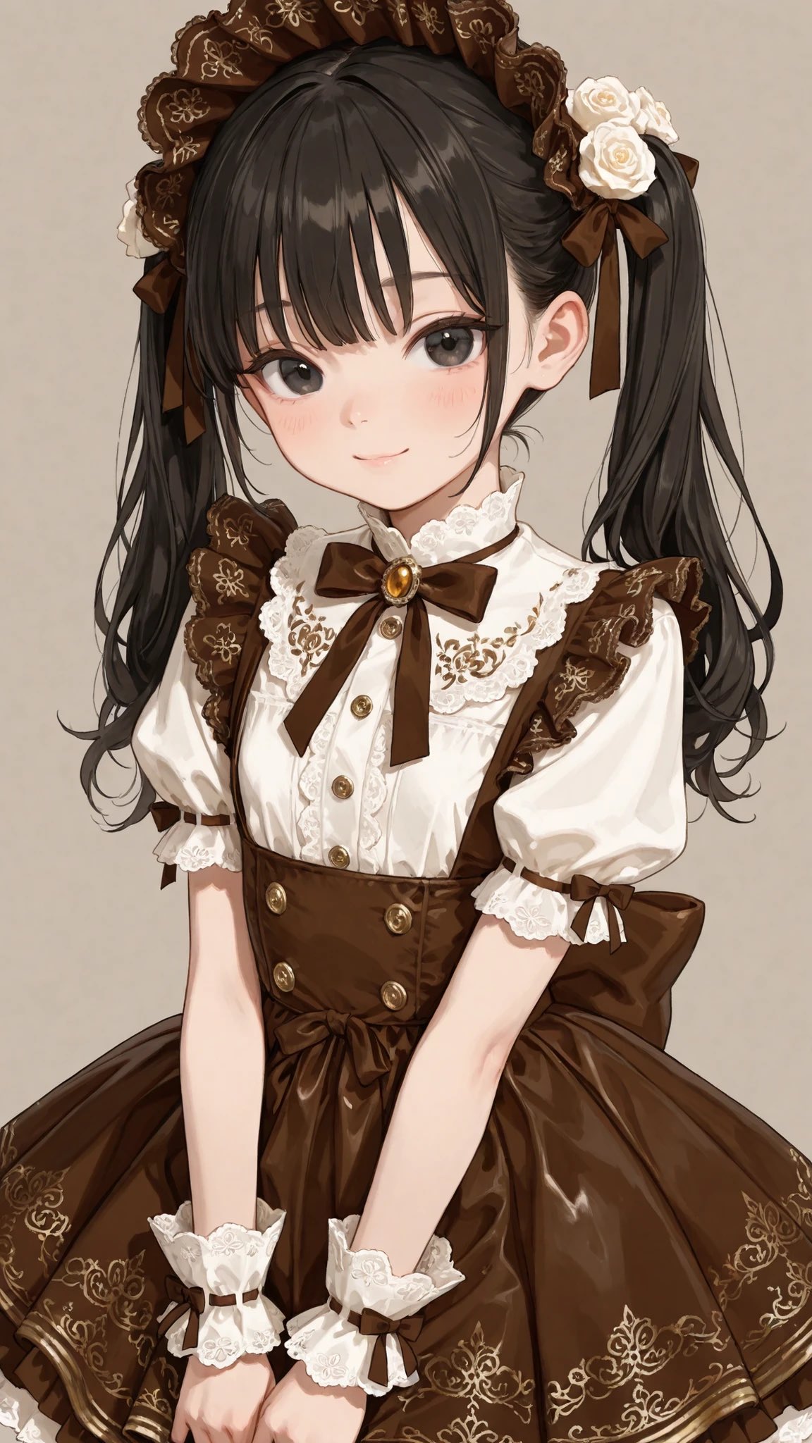 复古巧克力哥特洛丽塔礼服