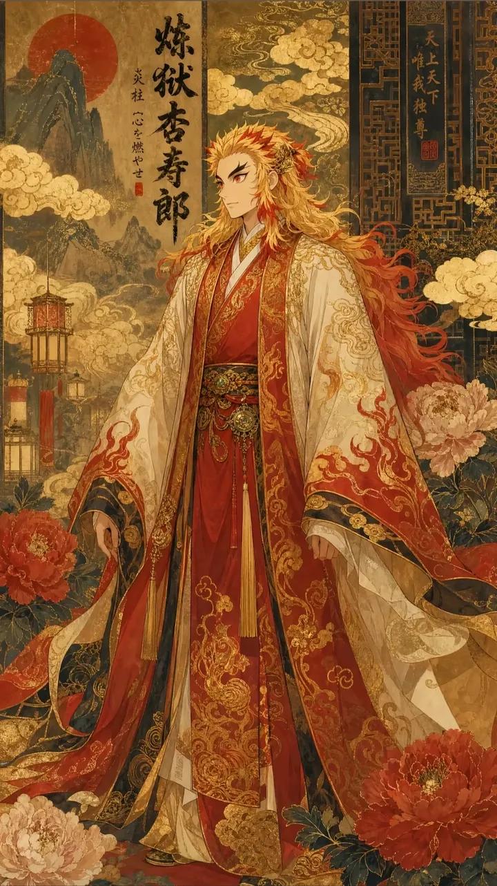 GPT 图像生成帝王火焰风