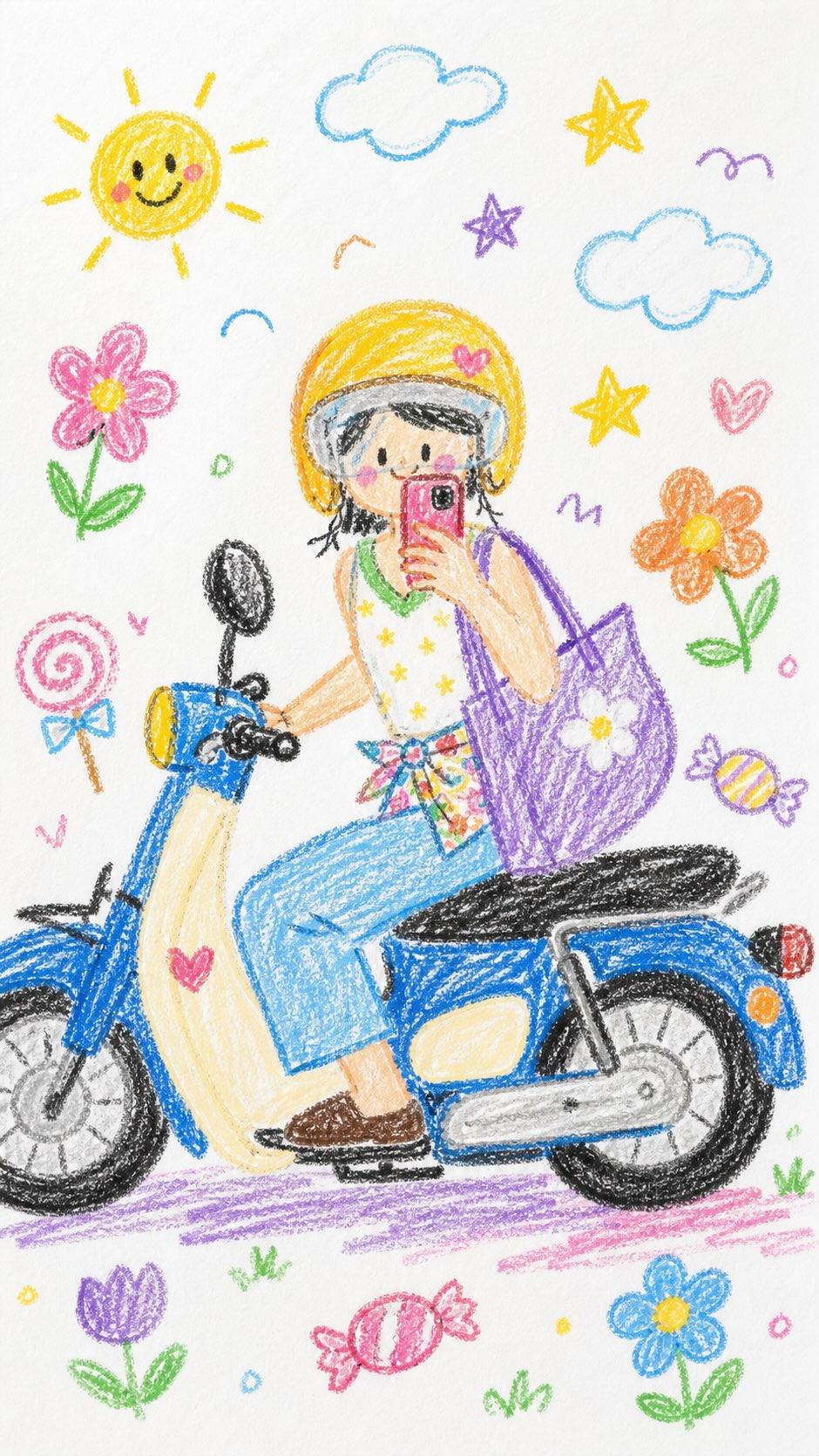 用GPT Image 2生成蜡笔画