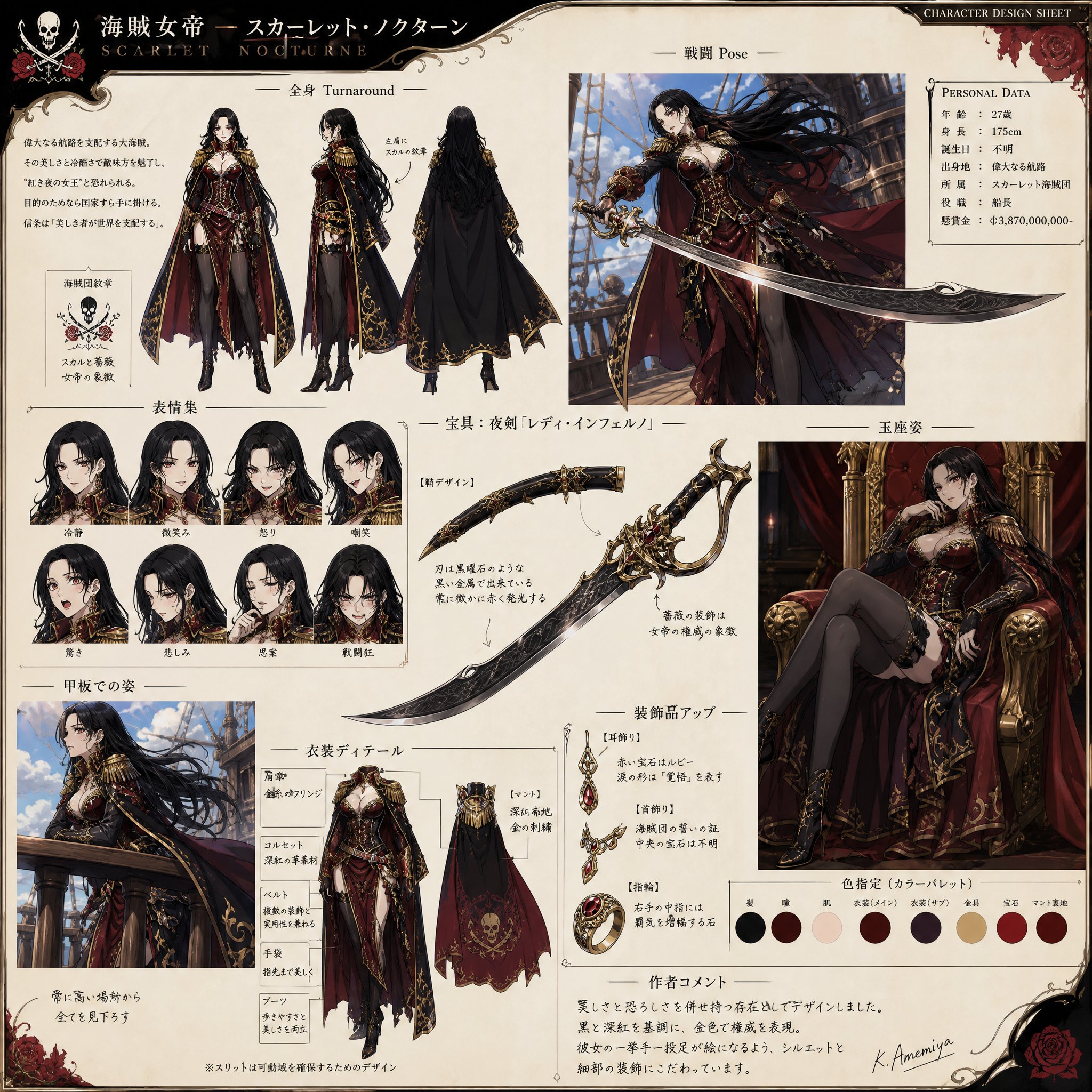 GPT Image 2 生成动漫角色设定