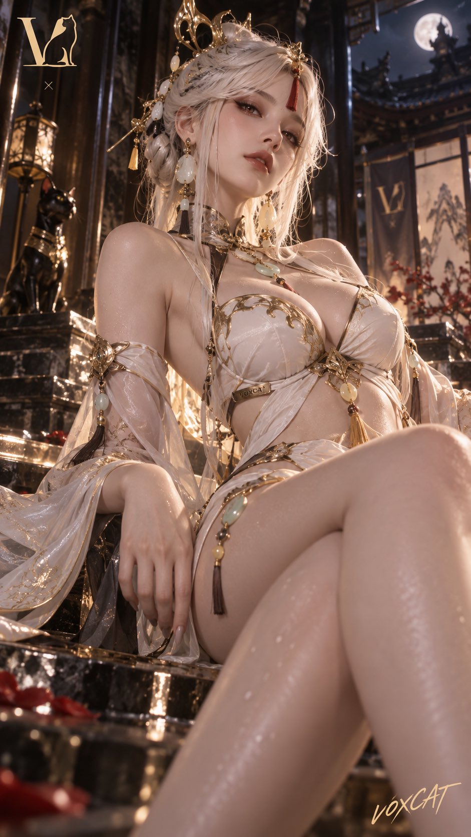 image2.5人像测试 {角色}，明确成年角色，时尚杂志级低机位 Editorial 角色摄影 × 高级奇幻人像